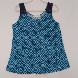 Women's Faded Glory Blue Tank Top Size Medium